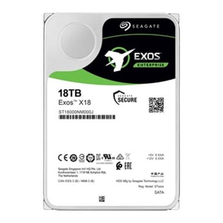 Seagate Seagate Exos X18 ST18000NM000J 18 TB Hard Drive - Internal - SATA (SATA/600) ST18000NM000J